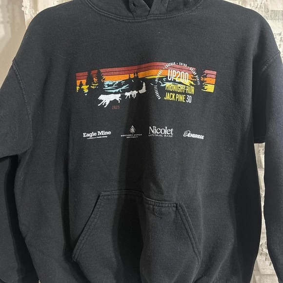 Gildan Other - UP200 Midnight Run Jack Pine 30 Hoodie Black 2023 Event Sweatshirt